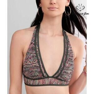Becca Courtney Halter Swim Top Size M